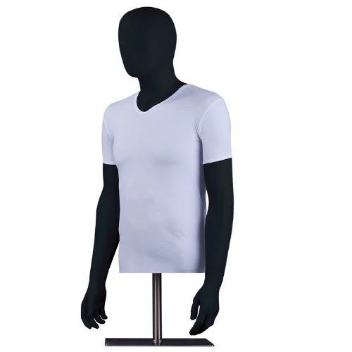 Half-sleeve combed V Neck undershirt-white (pack of 6)