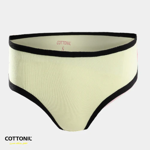 Pack of 3 Soft Cottonila plain Midi Panties - Multicolor-ميدي قطن حريمي سادة - Image 3